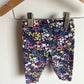 Colorful Flower Navy Pants / 6m