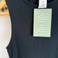 H&M Black Ribbed Viscose Maternity Dress (With Tags) / XS