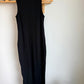 H&M Black Ribbed Viscose Maternity Dress (With Tags) / XS