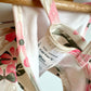 White Pink Floral Swimsuit / 9m