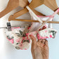 White Pink Floral Swimsuit / 9m