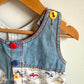 Vintage Deim Sun Hats Overalls / 12m