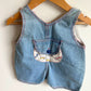 Vintage Deim Sun Hats Overalls / 12m