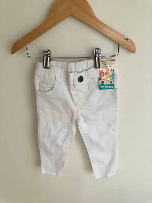 White Skinny Fit Stretch Pants (With Tags)/ 2T