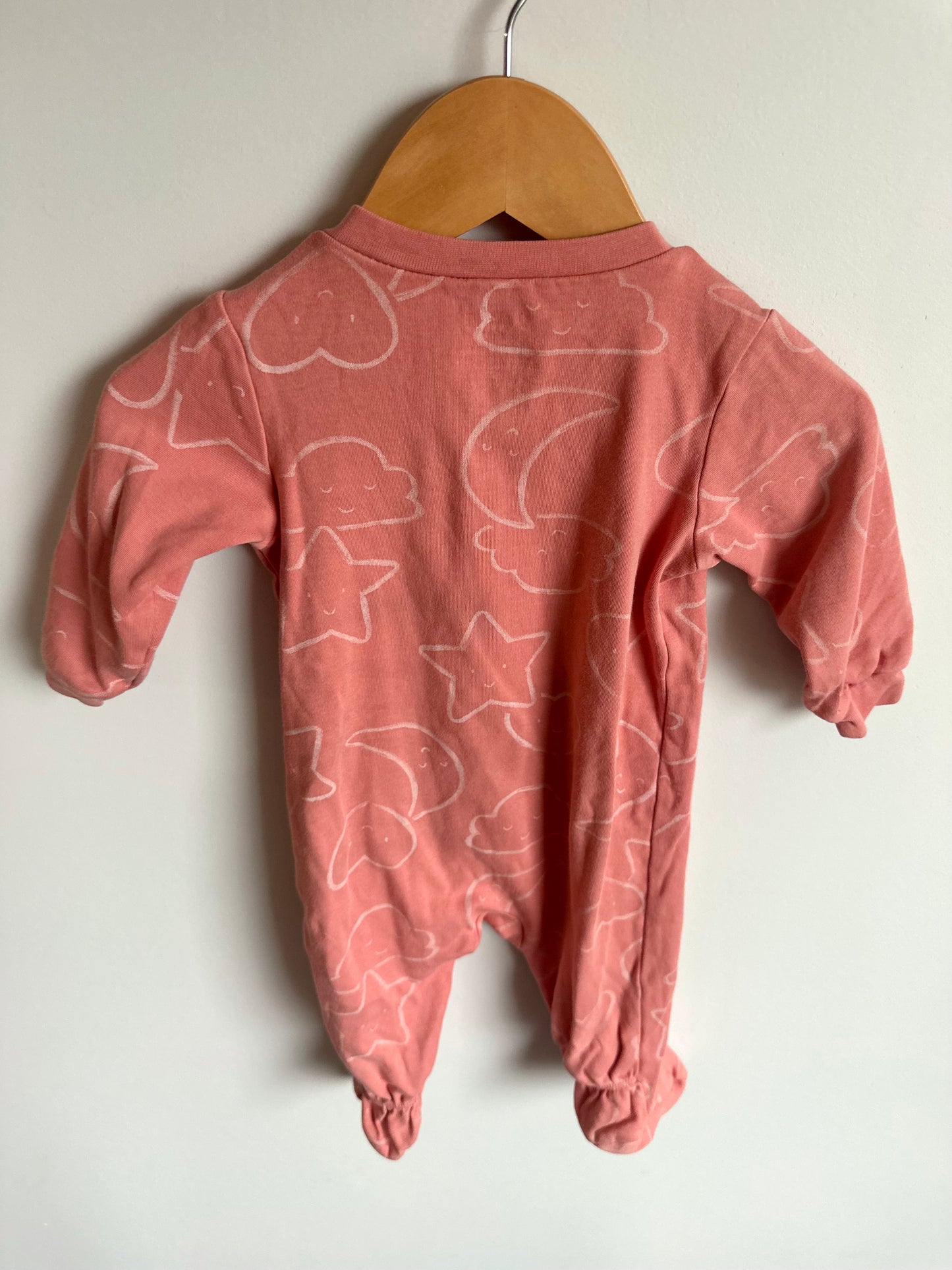 Coral Cloud Shapes Sleeper / 6m