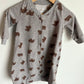 Bear Grey Sleeper Gown / 3-6m