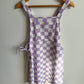 Checkered Purple Dress / 8 years
