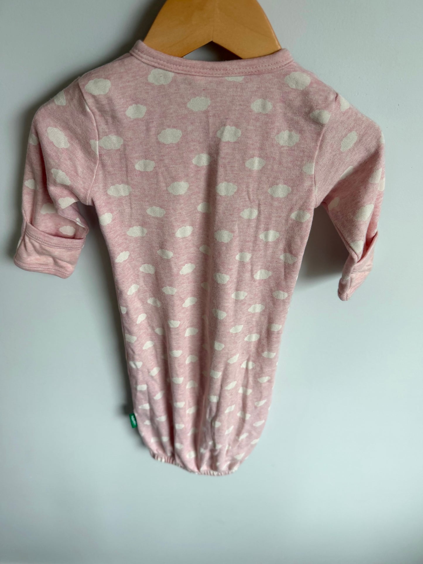 Parade Organics Pink Polkadot Sleep Gown / 3-6m