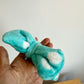 Blue Fleece Bow Headband/ 3-12m