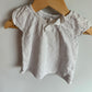 H&M White Bow Top / 4-6m
