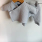 Newborn Blue Quilted Top + Bottoms Set / 0m