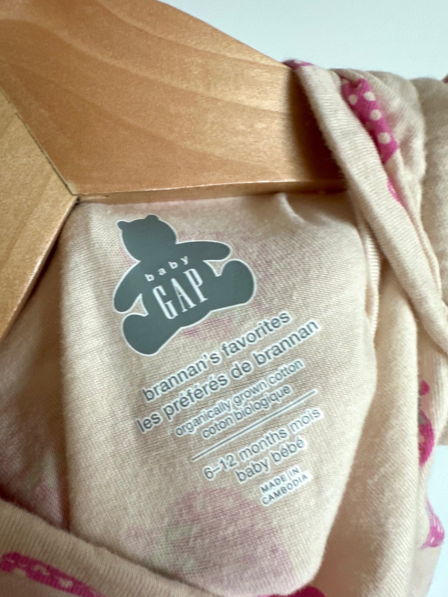 Strawberry Pattern Bodysuit / 6-12m