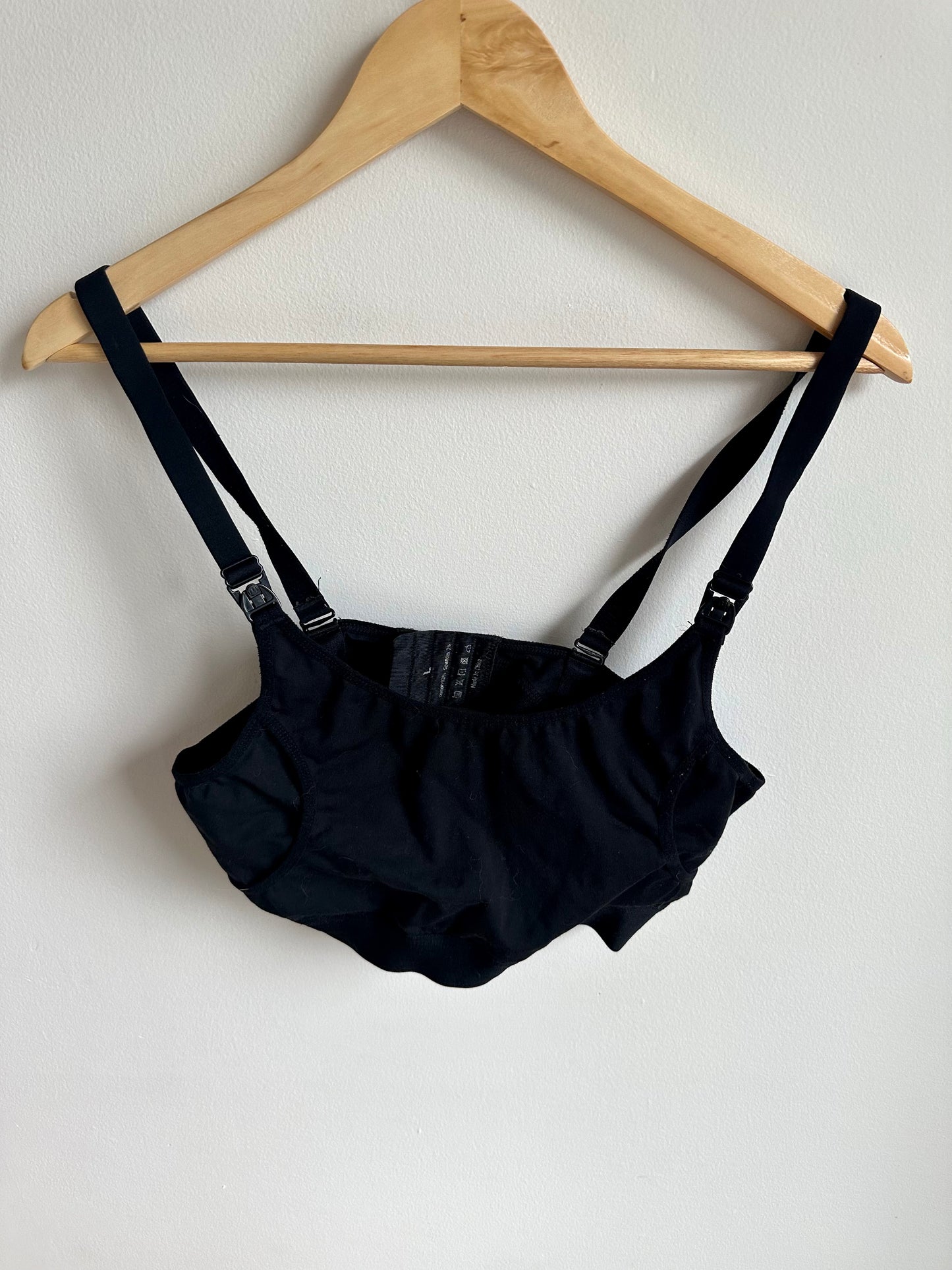 Black Nursing Bra / M