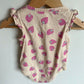 Strawberry Pattern Bodysuit / 6-12m