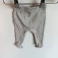 Zara Grey Rib Footed Pants / 0-1m