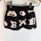 Organic Cotton Black Animal Mask Skirt / 6-12m