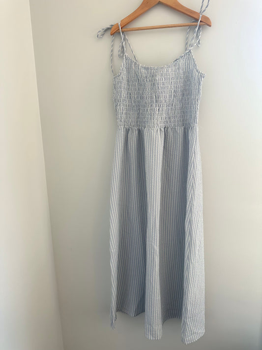 Blue + White Striped Dress (With Tags) / S