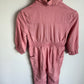 Pink Collared Long Sleeve Jumpsuit / 12-18m