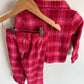 Pink Plaid Fleece PJs / 2T