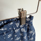 Blue Pants with White Flowers / 18m