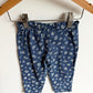 Blue Pants with White Flowers / 18m