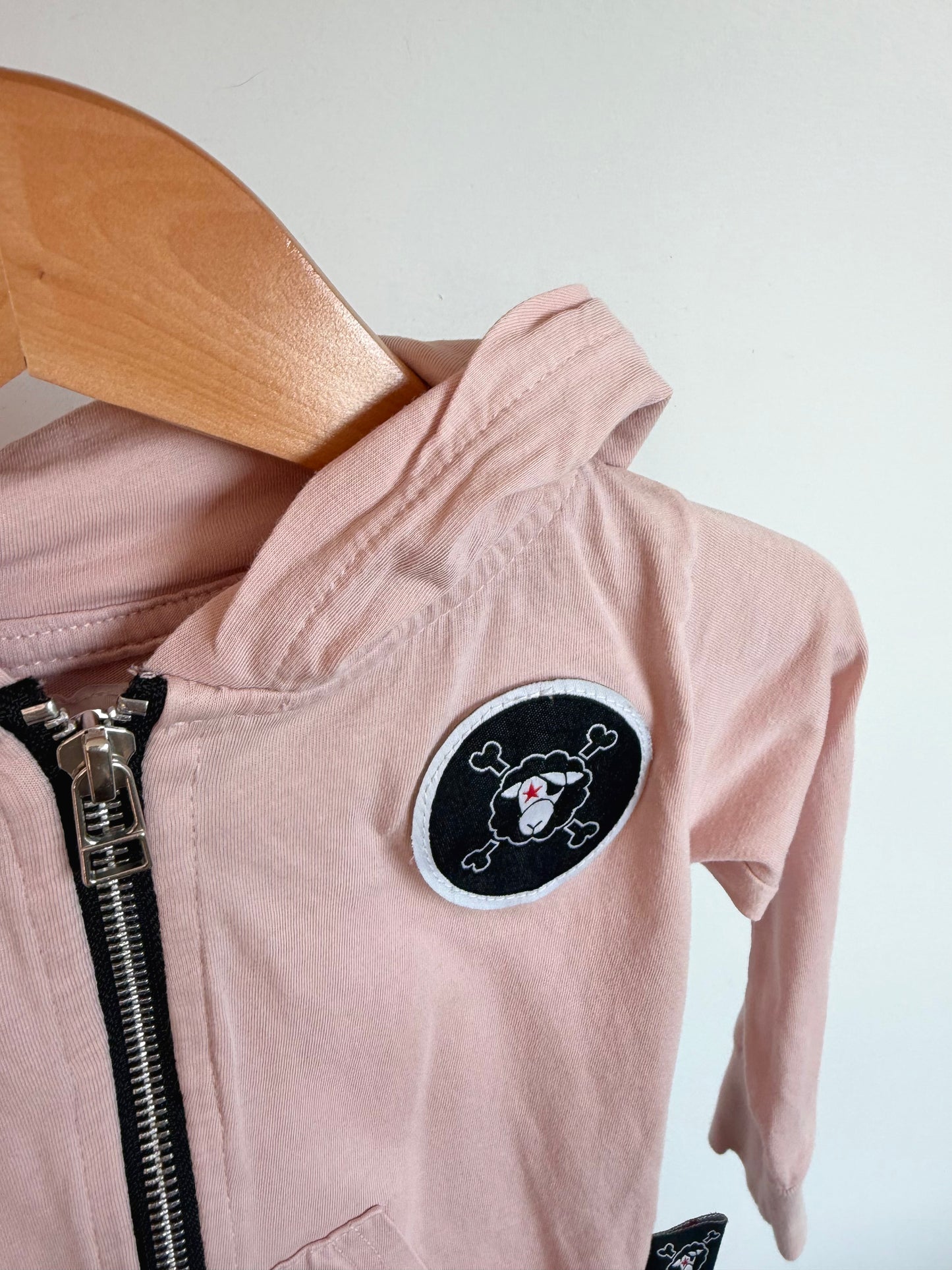 Nunuworld Kids Pink Zip Hoodie / 6-12m