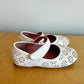 White Eyelet Mary Jane Shoes / Size 8 Toddler