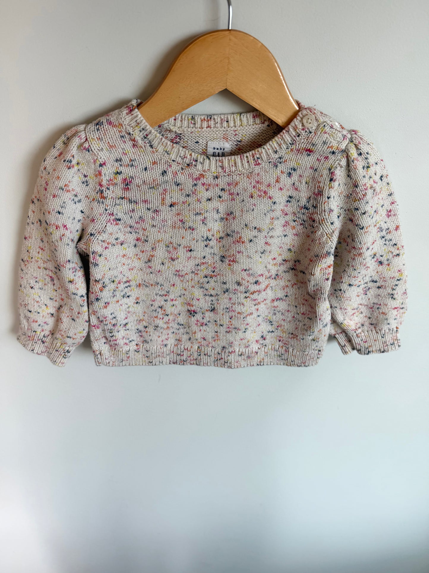 Gap Speckled Knit Sweater / 12m