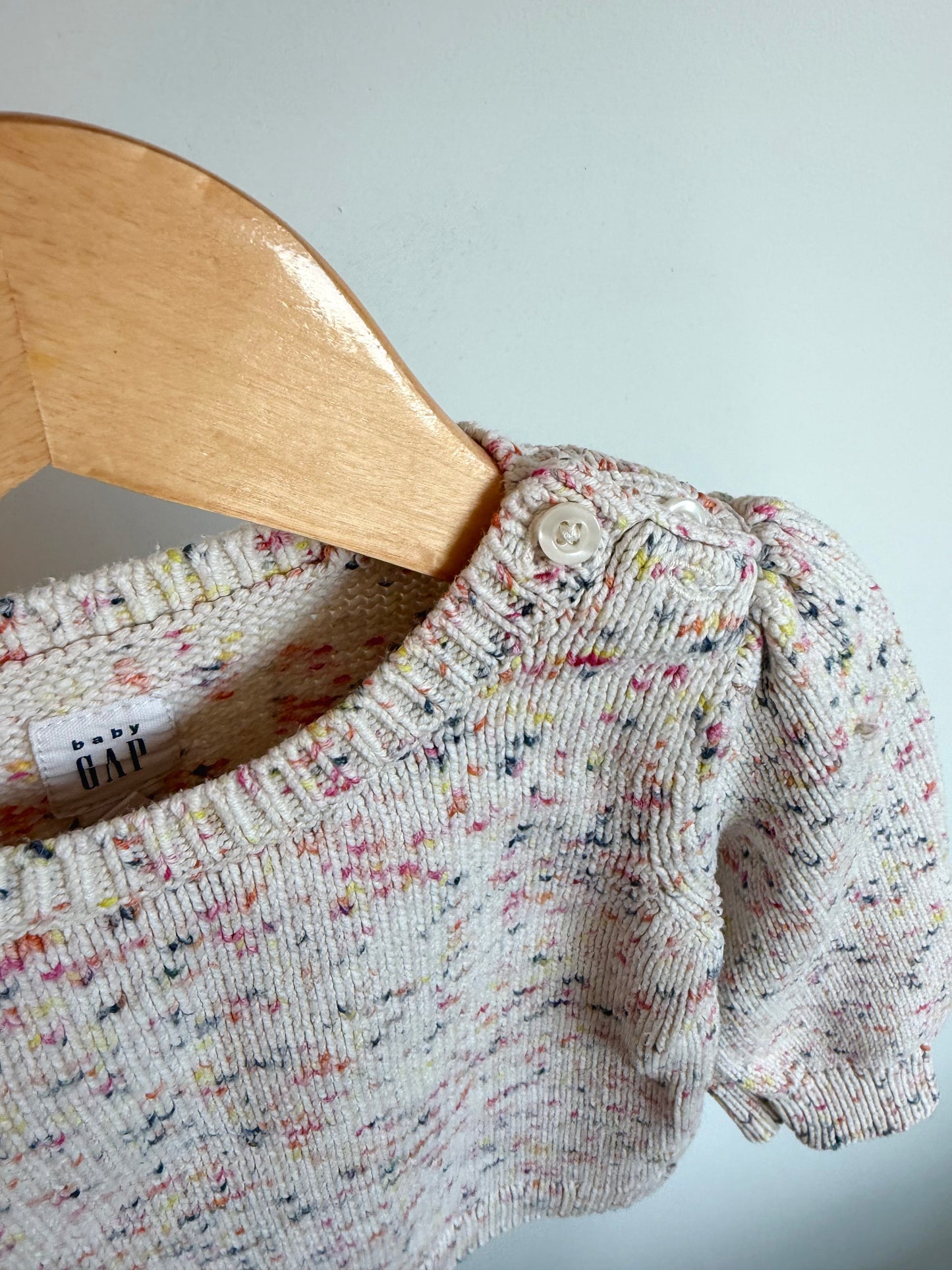 Gap Speckled Knit Sweater / 12m