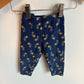 Navy Flower Pants / 9m