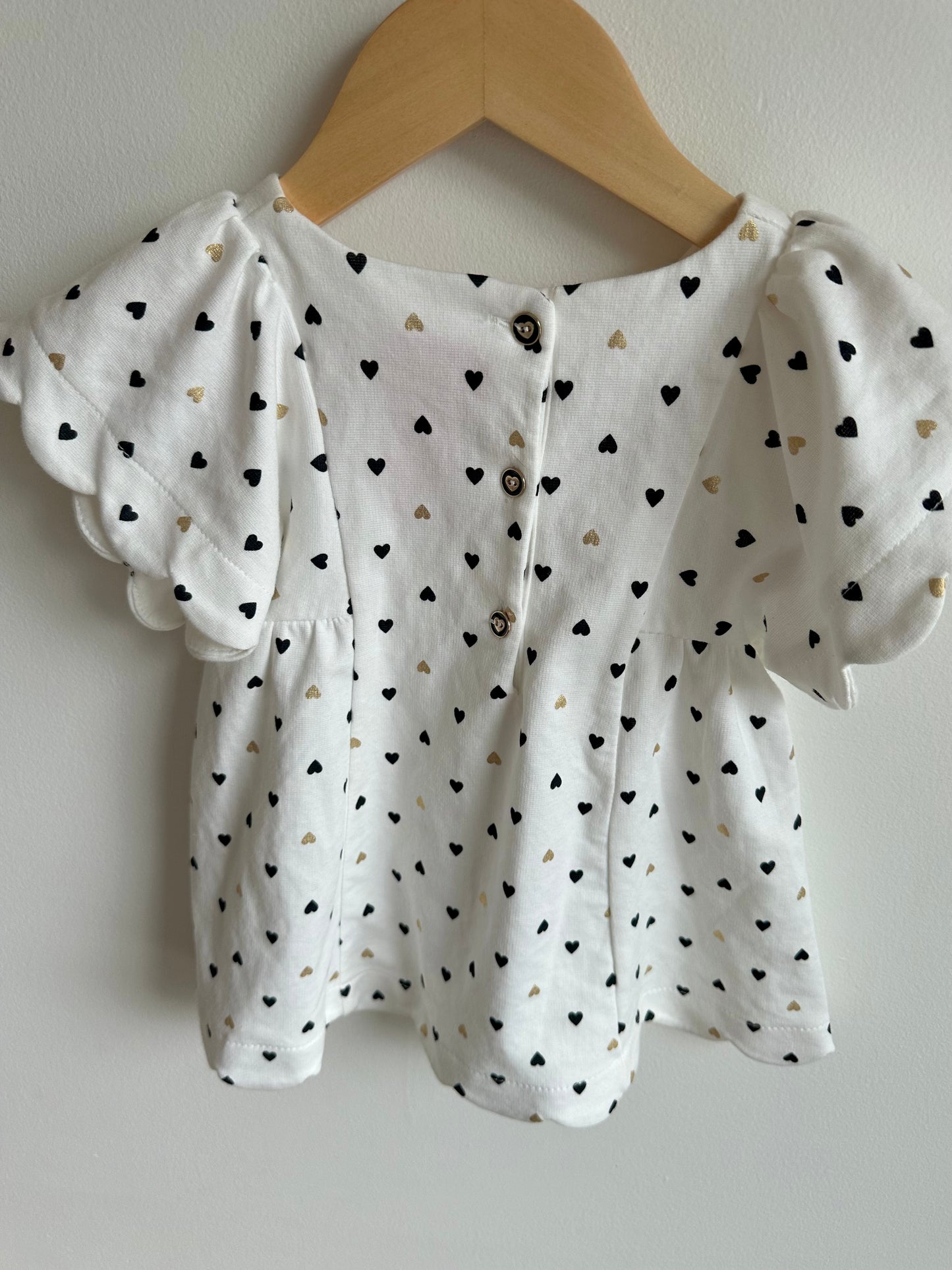 Ruffle Hearts Dress / 18-24m