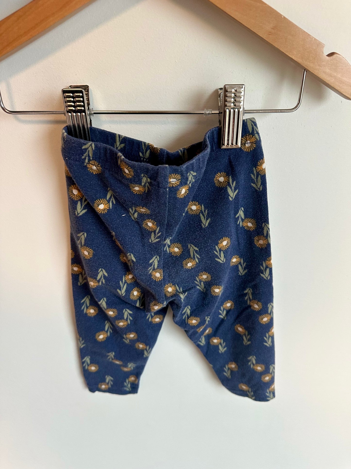 Navy Flower Pants / 9m