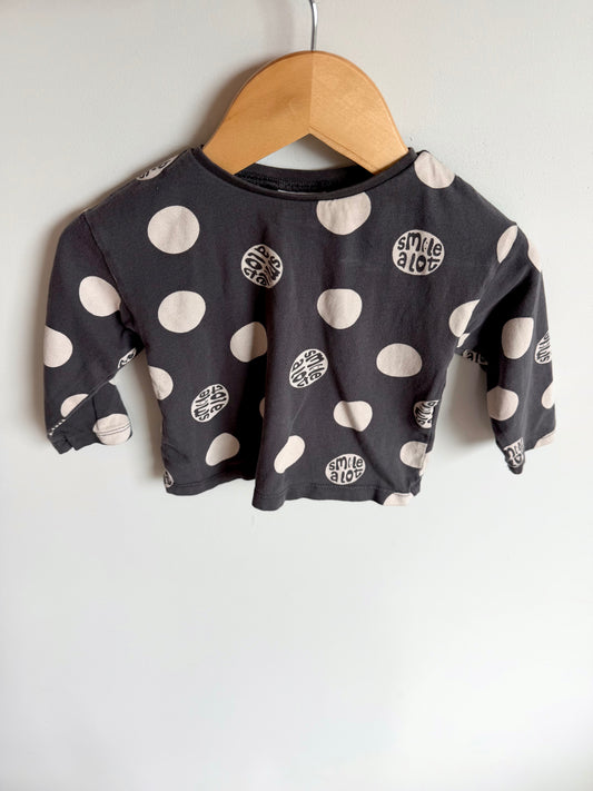 Zara Smile A Lot Top / 6-9m