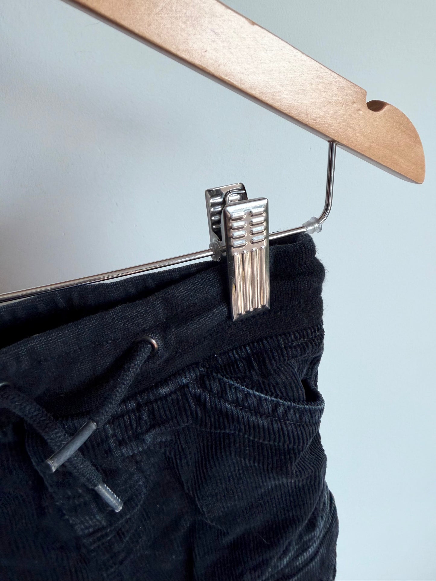 Black Corduroy Cargo Pants / 2T