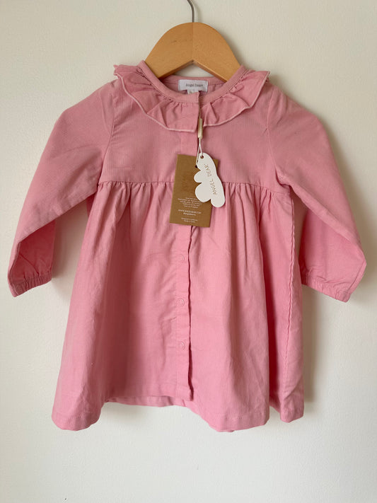 Angel Dear Pink Collared Dress (With Tags) / 12-18m