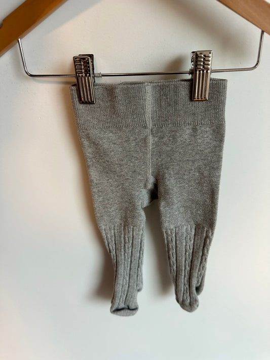 Grey Cable Knit Tights / 6m?