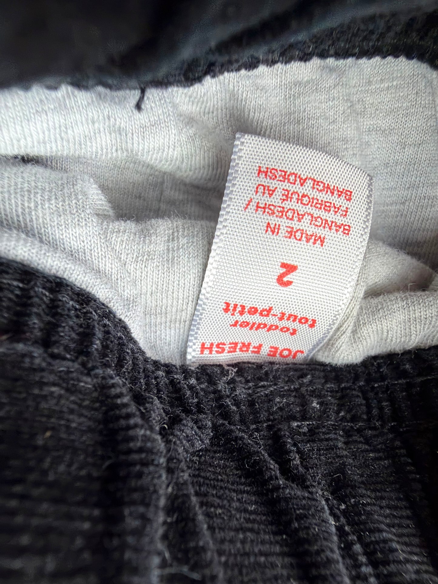 Black Drawstring Pants / 2T