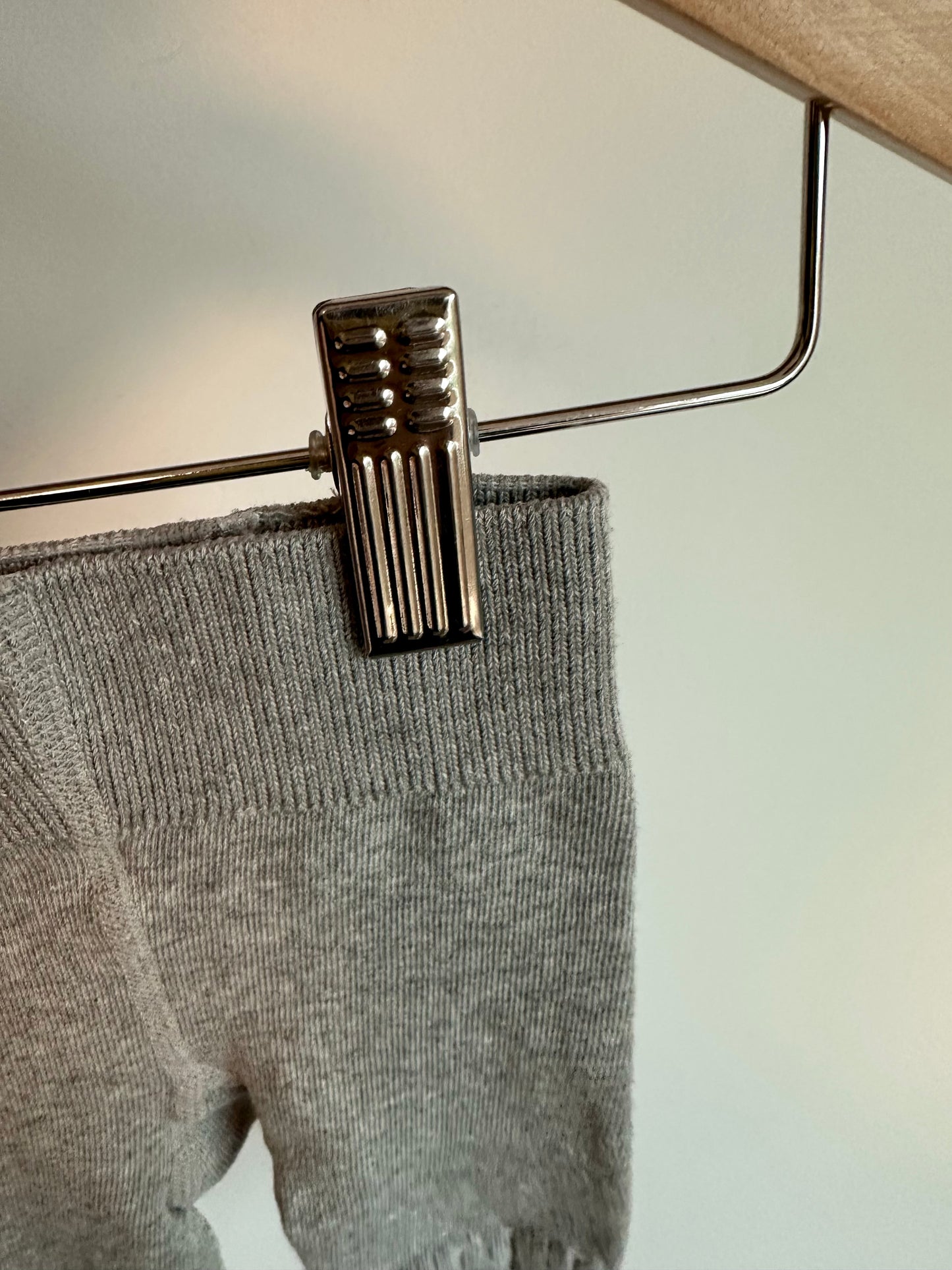 Grey Cable Knit Tights / 6m?