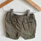 Olive Drawstring Shorts / 6-9m