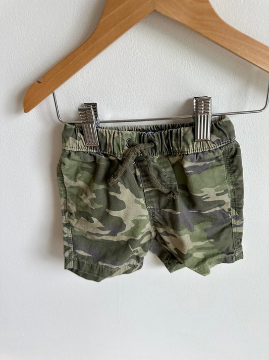 Camo Drawstring Shorts / 6-9m