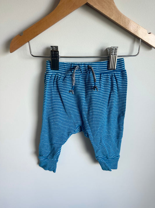 Blue Striped Pants / 3-6m