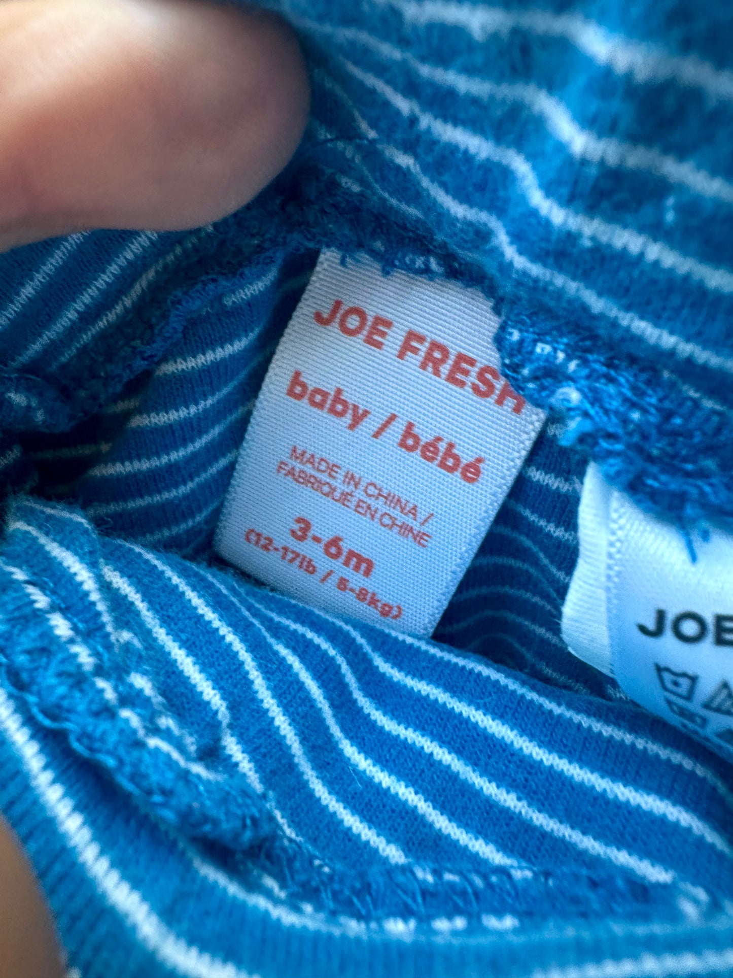 Blue Striped Pants / 3-6m