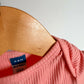 Coral Ribbed Bodysuit / 3-6m