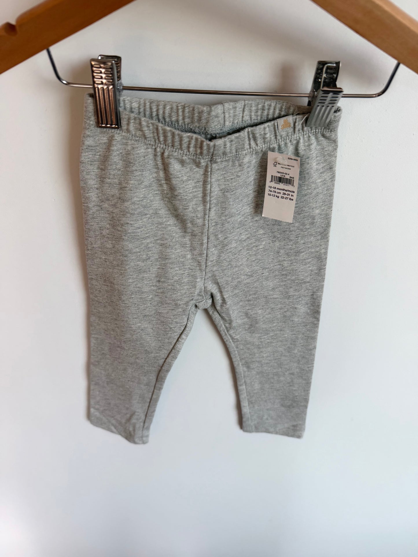 Gap Grey Leggings (With Tags) / 12-18m