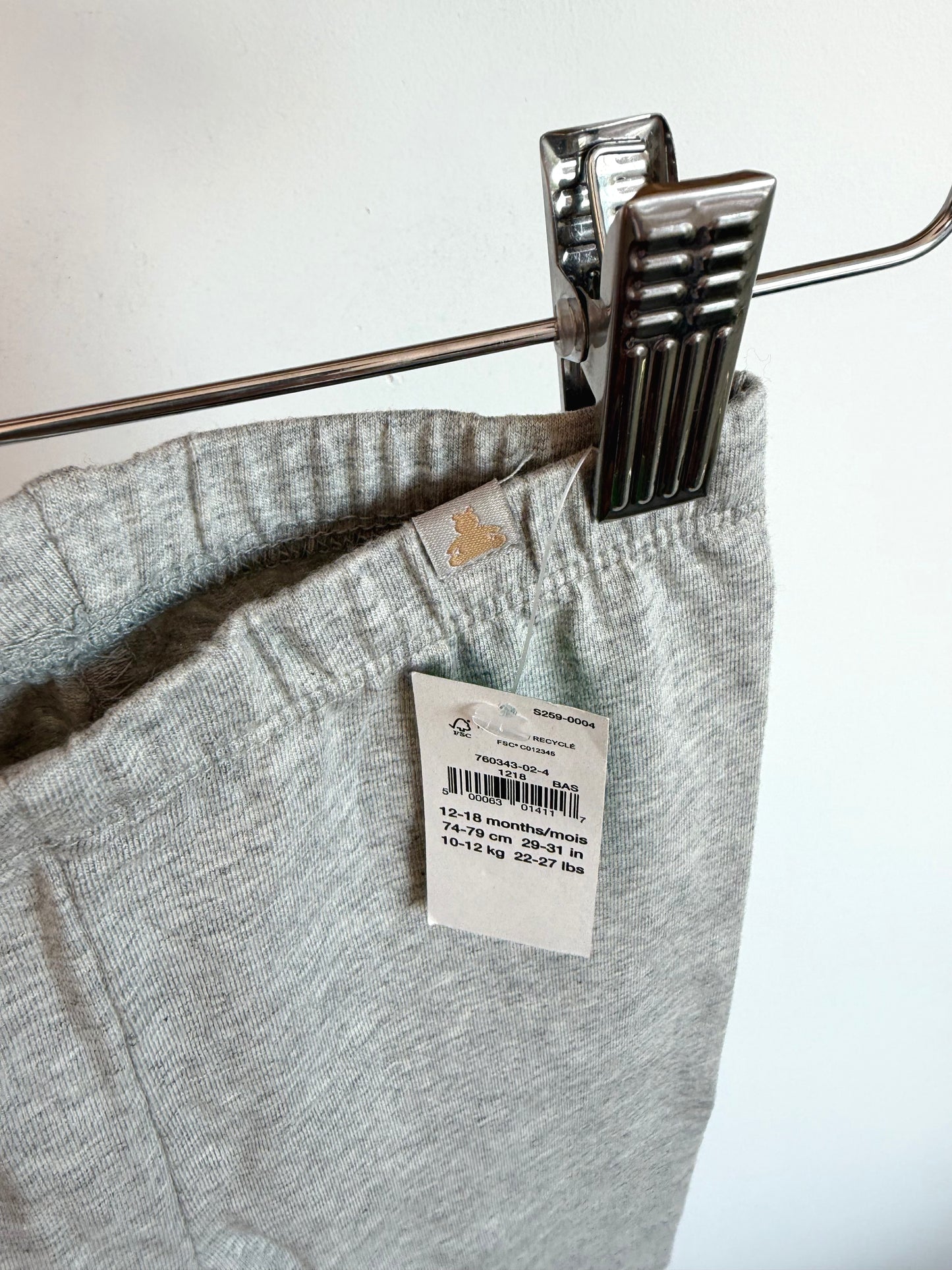 Gap Grey Leggings (With Tags) / 12-18m