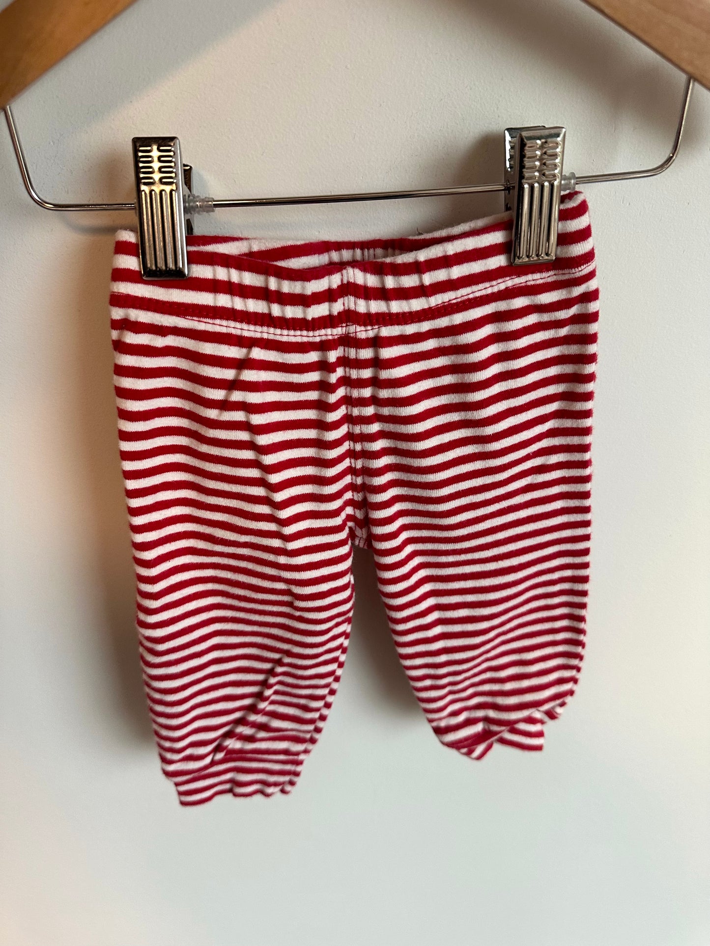 Deer Red + White Stripe Pants / 6m