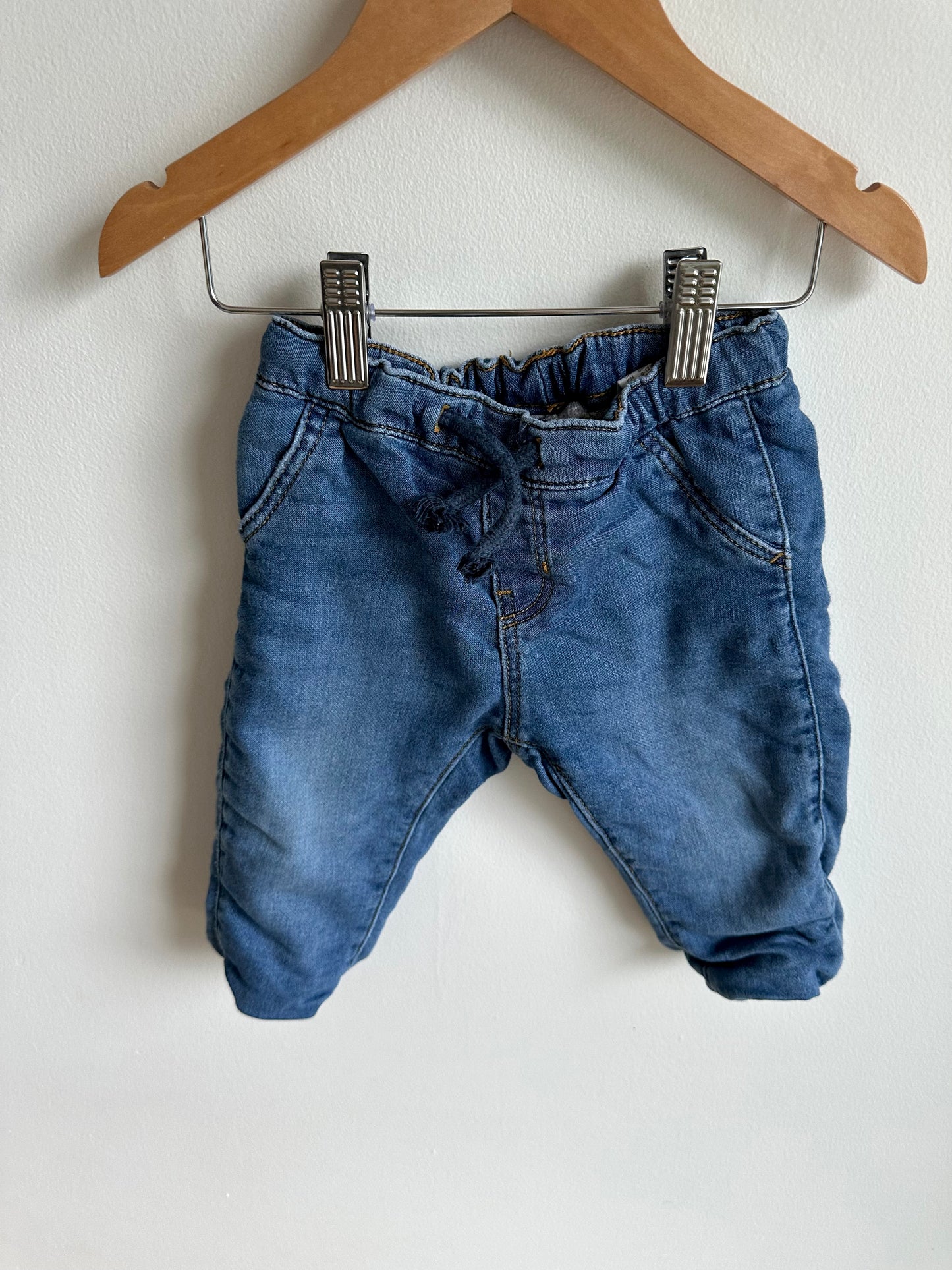 Chambray Lined Pants / 9-12m