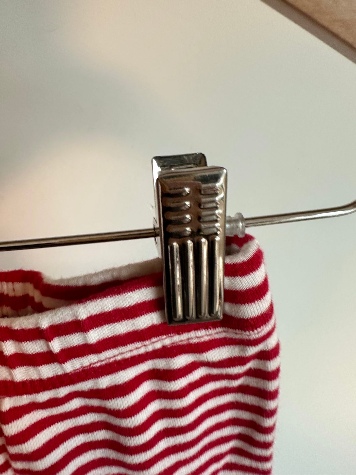 Deer Red + White Stripe Pants / 6m