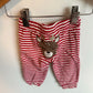Deer Red + White Stripe Pants / 6m