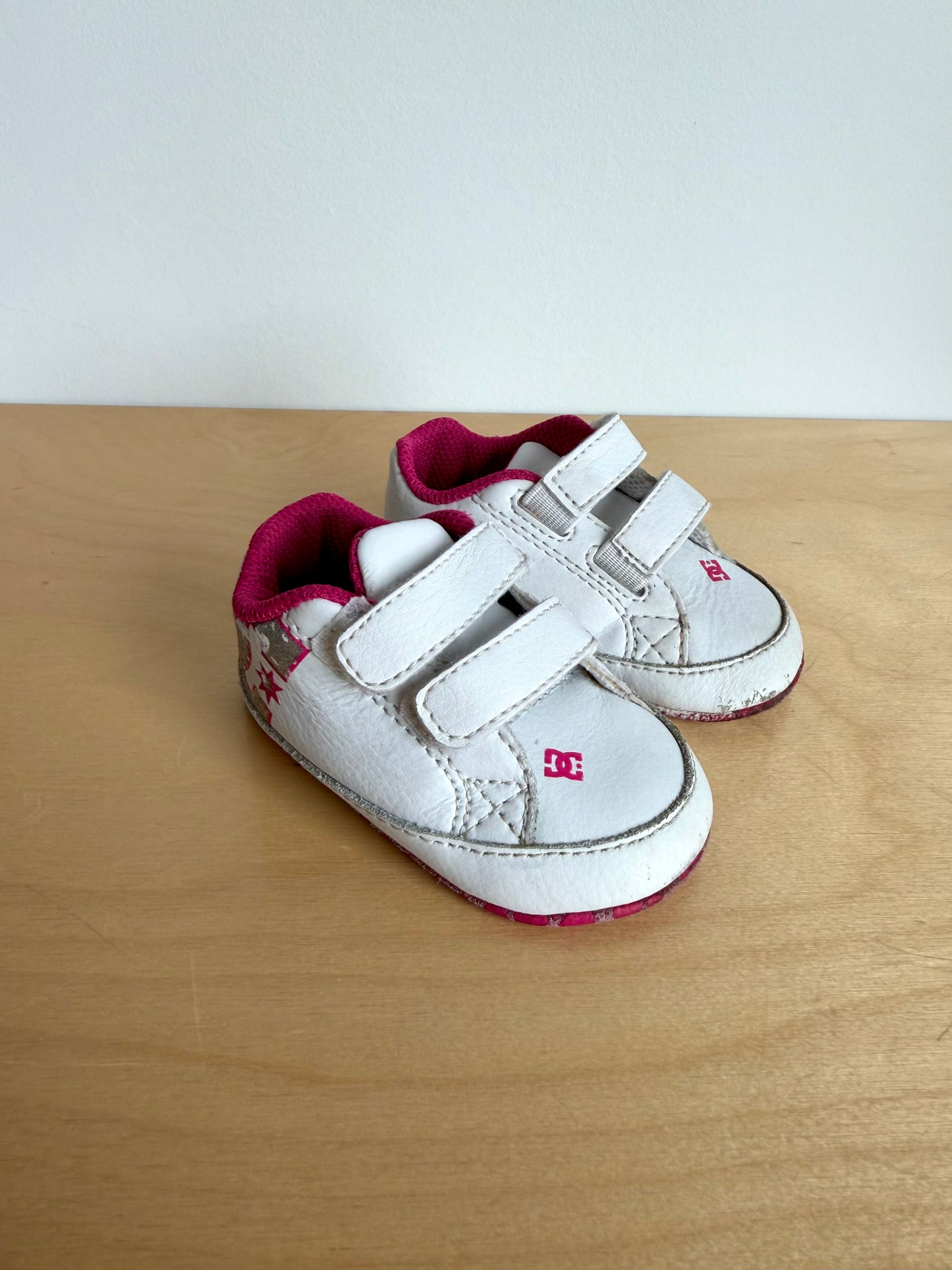 DC White Soft Sole Sneakers / Size 2 Infant